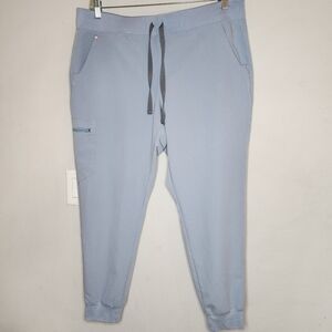 Figs Dusty Blue Zamora Jogger Scrub Pants Womens Size XL PO# 3127